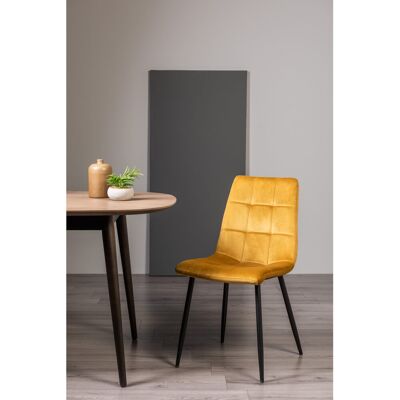 Fairmont Park Cressida Upholstered Dining Chair Mustard 228.6cm H X 114.3cm W X 139.7cm D Fairmont Park Cressida Upholstered Dining Chair Mustard 228.6cm H X 114.3cm W X 139.7cm D