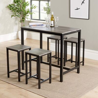 17 Stories Caliopia 4 - Person Counter Height Dining Set Grey Oak 4 17 Stories Caliopia 4 - Person Counter Height Dining Set Grey Oak 4
