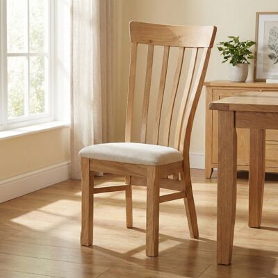 Fernleaf Racquel Farah Upholstered Dining Chair Oak 105cm H X 45cm W X 42cm D Fernleaf Racquel Farah Upholstered Dining Chair Oak 105cm H X 45cm W X 42cm D