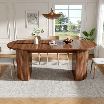Brayden Studio Extendable dining table 120 - 160cm with storage brown brown Brayden Studio Extendable dining table 120 - 160cm with storage brown brown