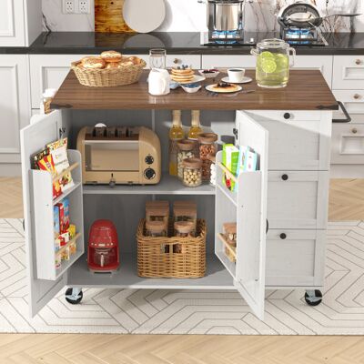 August Grove Wood Kitchen Island White 93cm H X 140cm W X 73cm D August Grove Wood Kitchen Island White 93cm H X 140cm W X 73cm D