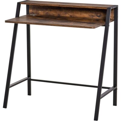 Borough Wharf Emerfield Rectangle Writing Desk Brown/Black 85 x 84 x 45 Borough Wharf Emerfield Rectangle Writing Desk Brown/Black 85 x 84 x 45