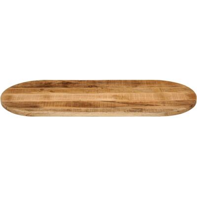 Alpen Home Table Top Oval Solid Wood Mango Natural 2.5cm H x 110cm W x 40cm D Alpen Home Table Top Oval Solid Wood Mango Natural 2.5cm H x 110cm W x 40cm D