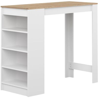 Zipcode Design Neville 115Cm Dining Table Oak/White Zipcode Design Neville 115Cm Dining Table Oak/White