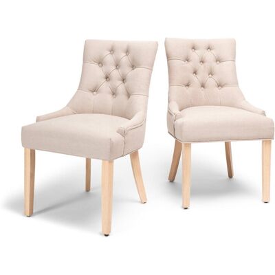 Ophelia & Co. Norval Upholstered Dining Chair White Wash /Sand 92cm H X 56cm W X 65cm D Ophelia & Co. Norval Upholstered Dining Chair White Wash /Sand 92cm H X 56cm W X 65cm D