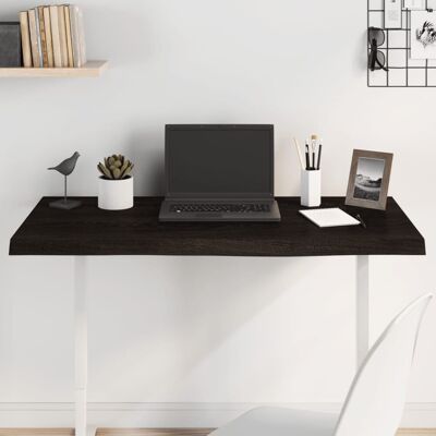 Alpen Home Table Top Solid Wood Oak Dark Brown 50cm H x 100cm W x 4cm D Alpen Home Table Top Solid Wood Oak Dark Brown 50cm H x 100cm W x 4cm D