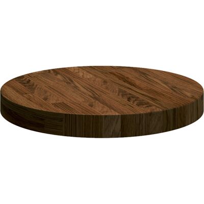 Alpen Home Table Top Other Dark Brown Diameter 60 X 2.5 Cm Solid Oak Wood Dark Brown 4cm H x 40cm W x 40cm D Alpen Home Table Top Other Dark Brown Diameter 60 X 2.5 Cm Solid Oak Wood Dark Brown 4cm H x 40cm W x 40cm D