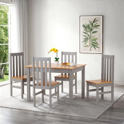 August Grove Bradmoor Dining Set Grey 75cm H x 110cm L x 80cm W August Grove Bradmoor Dining Set Grey 75cm H x 110cm L x 80cm W