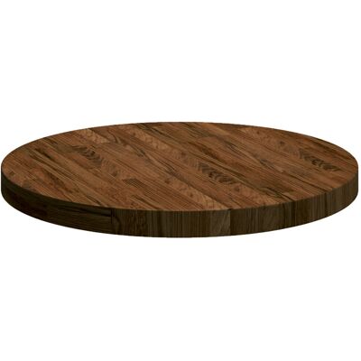 Alpen Home Table Top Other Dark Brown Diameter 60 X 2.5 Cm Solid Oak Wood Dark Brown 4cm H x 60cm W x 60cm D Alpen Home Table Top Other Dark Brown Diameter 60 X 2.5 Cm Solid Oak Wood Dark Brown 4cm H x 60cm W x 60cm D