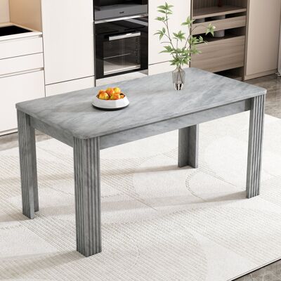 17 Stories Dining Table Rectangular With 4 Legs Grey 17 Stories Dining Table Rectangular With 4 Legs Grey