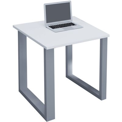17 Stories "Lona" desk, U-shaped base White/Grey 76cm H x 80cm W x 50cm D 17 Stories "Lona" desk, U-shaped base White/Grey 76cm H x 80cm W x 50cm D