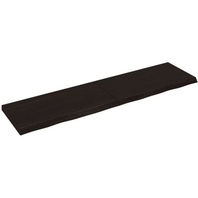 Alpen Home Table Top Solid Wood Oak Dark Brown 50cm H x 200cm W x 6cm D Alpen Home Table Top Solid Wood Oak Dark Brown 50cm H x 200cm W x 6cm D
