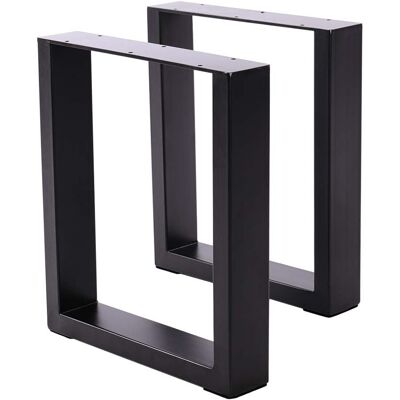 Ebern Designs Curtly Table Leg Black 40cm H x 35cm W x 7cm D Ebern Designs Curtly Table Leg Black 40cm H x 35cm W x 7cm D