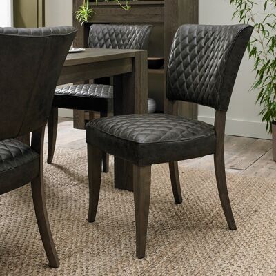 Marlow Home Co. Mahaney Side Chair in Old West Vintage Fumed Oak 91cm H X 48.2cm W X 65.2cm D Marlow Home Co. Mahaney Side Chair in Old West Vintage Fumed Oak 91cm H X 48.2cm W X 65.2cm D