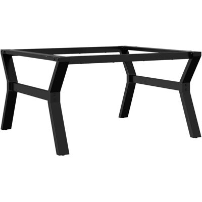 Borough Wharf Pollmann Coffee Table Legs Y-Frame Steel Black 43cm H x 80cm W x 70cm D Borough Wharf Pollmann Coffee Table Legs Y-Frame Steel Black 43cm H x 80cm W x 70cm D