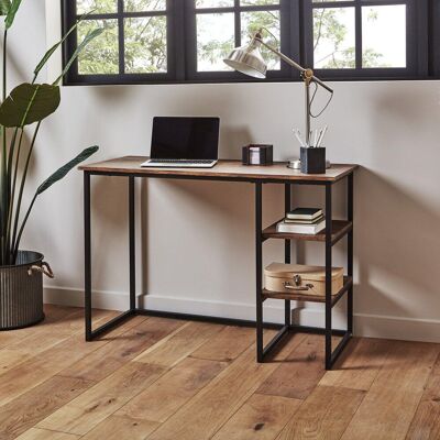 Borough Wharf Alodie Desk Brown 75cm H X 110cm W X 50cm D Borough Wharf Alodie Desk Brown 75cm H X 110cm W X 50cm D