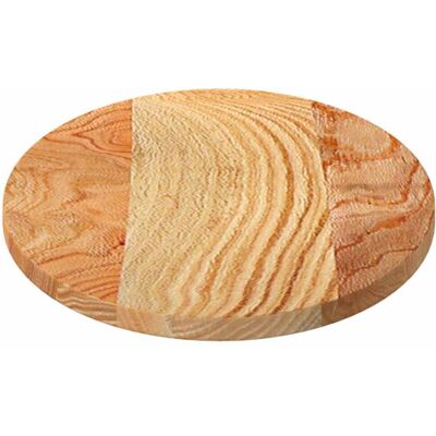 House of Hampton Table Top Solid Wood Oak Oval Light Brown 2cm H x 80cm W x 40cm D House of Hampton Table Top Solid Wood Oak Oval Light Brown 2cm H x 80cm W x 40cm D