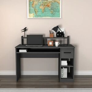 17 Stories Computer Desk Ilta gray 93.3 H x 120.0 W x 55.0 D cm