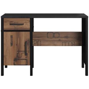 Borough Wharf Sumrall Computer Desk black/brown 75.0 H x 110.0 W x 50.0 D cm