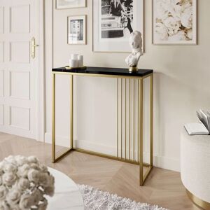 Fairmont Park Heston 80cm Console Table yellow 80.0 H x 80.0 W x 30.0 D cm