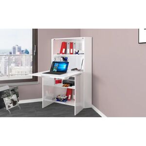 Zipcode Design Dixion Corner Computer Desk brown/white 140.0 H x 70.0 W x 56.0 D cm