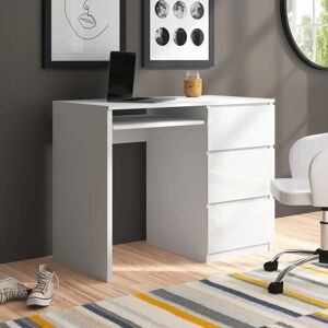 Zipcode Design Lecuyer Computer Desk white 76.0 H x 98.0 W x 51.0 D cm