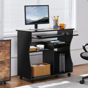 17 Stories Amiiyah Computer Desk black 76.2 H x 80.1 W x 48.1 D cm