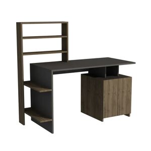 Ebern Designs Computer Desk Ezekiella Lake black 128.8 H x 146.3 W x 60.0 D cm