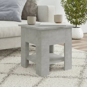 Ebern Designs Coffee Table Brown Oak 40X40x42 Cm Chipboard gray 42.0 H x 40.0 W x 40.0 D cm