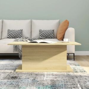 Ivy Bronx Coffee Table Black 102X55.5X40 Cm Chipboard brown 40.0 H x 102.0 W x 55.5 D cm