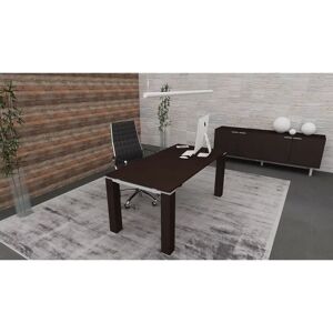 Ebern Designs Jannie Executive Desk brown 72.0 H x 200.0 W x 100.0 D cm