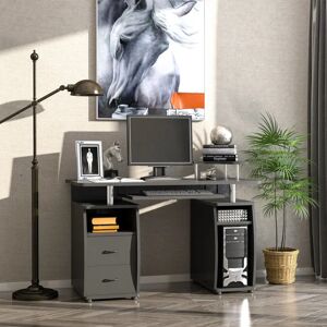 Brayden Studio Altheda 120cm W Rectangle Computer Desk black 85.0 H x 120.0 W x 55.0 D cm