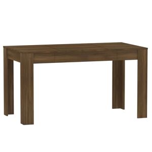 17 Stories Gille Dining Table 140 x 74.5 x 76 cm Engineered Wood brown 76.0 H x 140.0 W x 74.5 D cm