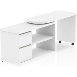 Ebern Designs Qichen L-Shape Computer Desk white 75.0 H x 130.0 W x 50.0 D cm