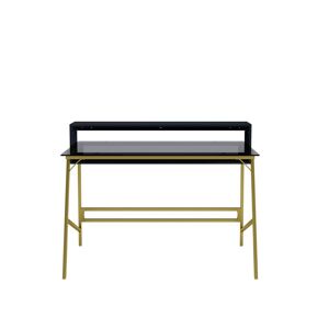 Canora Grey Shavonne Desk black/yellow 75.5 H x 120.0 W x 70.0 D cm
