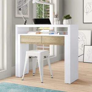 Zipcode Design Christy Desk brown/white 87.0 H x 98.0 W x 36.0 D cm