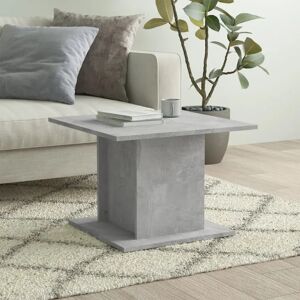 Ebern Designs Coffee Table High Gloss White 55.5X55.5X40 Cm Chipboard gray 40.0 H x 55.5 W x 55.5 D cm