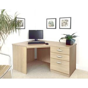 Ebern Designs Nemisco Corner Computer Desk brown 72.0 H x 142.0 W x 94.0 D cm