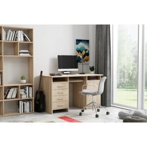 17 Stories Mylayah Desk 123 Cm X 55 Cm brown 75.0 H x 123.0 W x 55.0 D cm