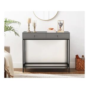 Latitude Run Ivetts Console Table black/brown/gray 76.0 H x 90.0 W x 35.0 D cm