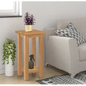 Fernleaf Edward Side Table with Storage brown 54.0 H x 27.0 W x 24.0 D cm