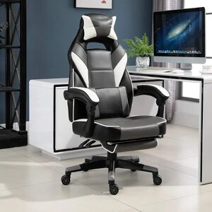 Inbox Zero Beacham Gaming Chair blue/gray/white 127.0 H x 68.0 W x 70.0 D cm