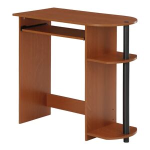 Symple Stuff Simplistic Easy Assembly Computer Desk black/brown 73.0 H x 80.0 W x 40.0 D cm