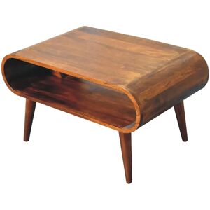 George Oliver Tabit Solid Wood 4 Legs Coffee Table with Storage brown 44.0 H x 80.0 W x 50.0 D cm