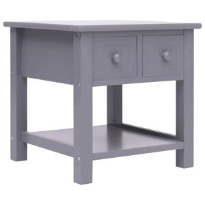 August Grove Mackey Side Table with Storage gray 40.0 H x 40.0 W x 40.0 D cm