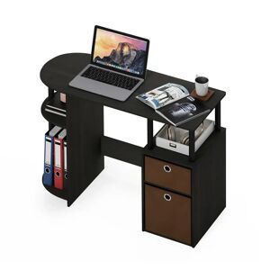 17 Stories Berlyn Peninsula Computer Desk black/brown 72.0 H x 98.0 W x 40.0 D cm