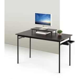 Brayden Studio Kamena Large Computer Desk with Side Storage Space brown 73.6 H x 119.88 W x 59.94 D cm