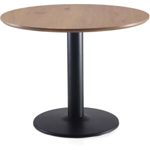 17 Stories Grasyn 100Cm Iron Pedestal Dining Table black 76.0 H x 100.0 W x 100.0 D cm