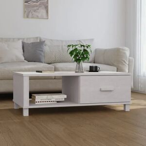 Ebern Designs Hawanatu Coffee Table white/brown 35.0 H x 100.0 W x 55.0 D cm