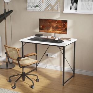 Borough Wharf Cartee Computer Desk black/brown 75.0 H x 80.0 W x 50.0 D cm